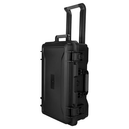 RX-TC5229 Industrial Trolley Protection Case - IP67 Waterproof, Reinforced PP, Shockproof Rolling Box for Professional Equipment and Drones. (Angle 2 - Rhinovo Heavy Duty Case)